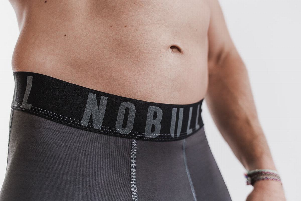 Leggings Nobull Compression Tight Homme Grise Foncé | CO3795014