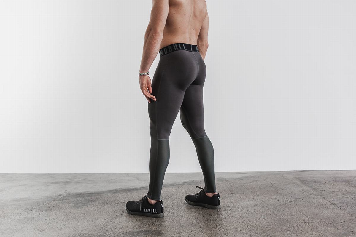 Leggings Nobull Compression Tight Homme Grise Foncé | CO3795014