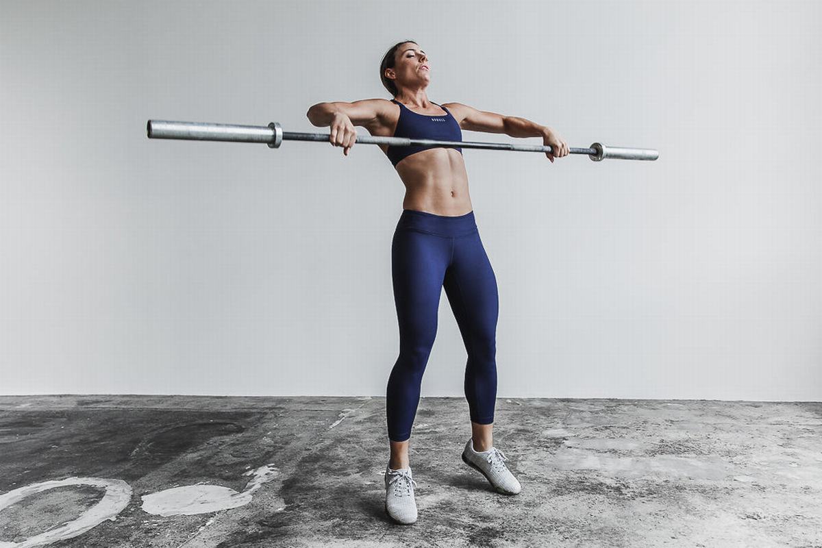 Leggings Nobull Crop Femme Bleu Marine | GJ7965318