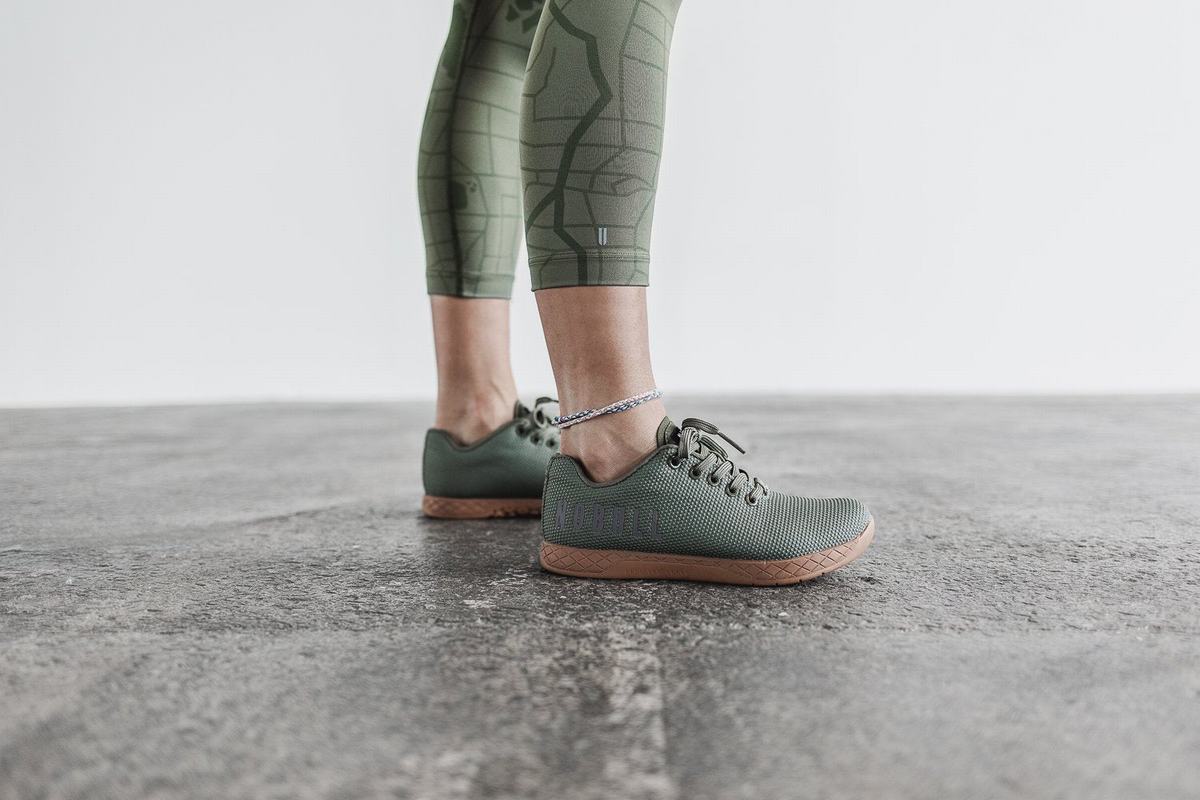 Leggings Nobull Crop Femme Vert | BS0798461