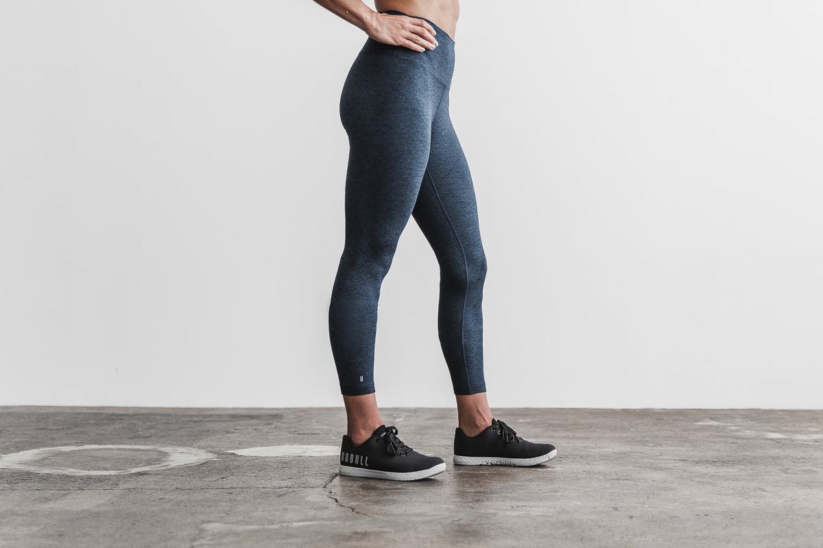 Leggings Nobull High-Rise 7/8 Tight Matte Femme Bleu Foncé | RN3026471
