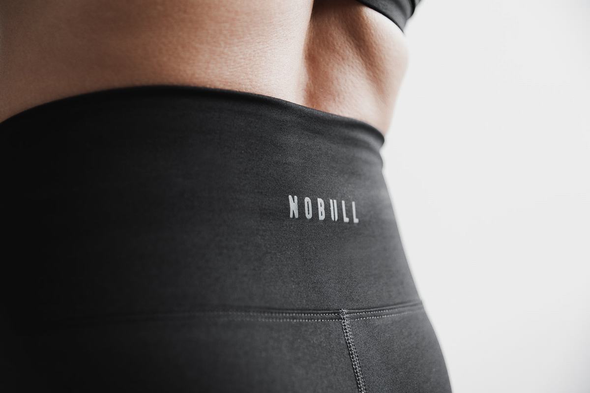 Leggings Nobull High-Rise 7/8 Tight Plush Heather Femme Noir | DB4658327