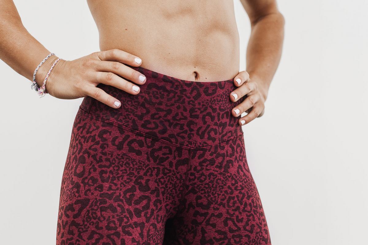 Leggings Nobull High-Rise 7/8 Tight Plush Heather Femme Leopard | LW6725839