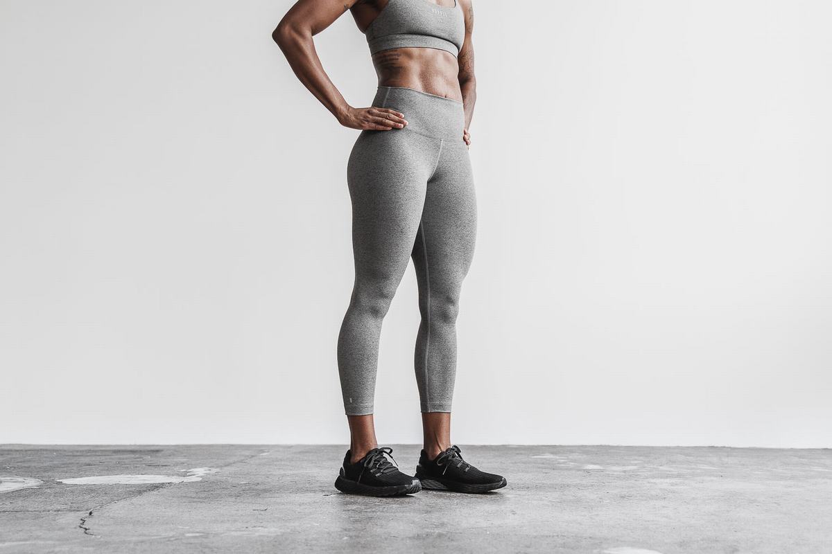 Leggings Nobull High-Rise 7/8 Tight Plush Heather Femme Grise | UF6415230