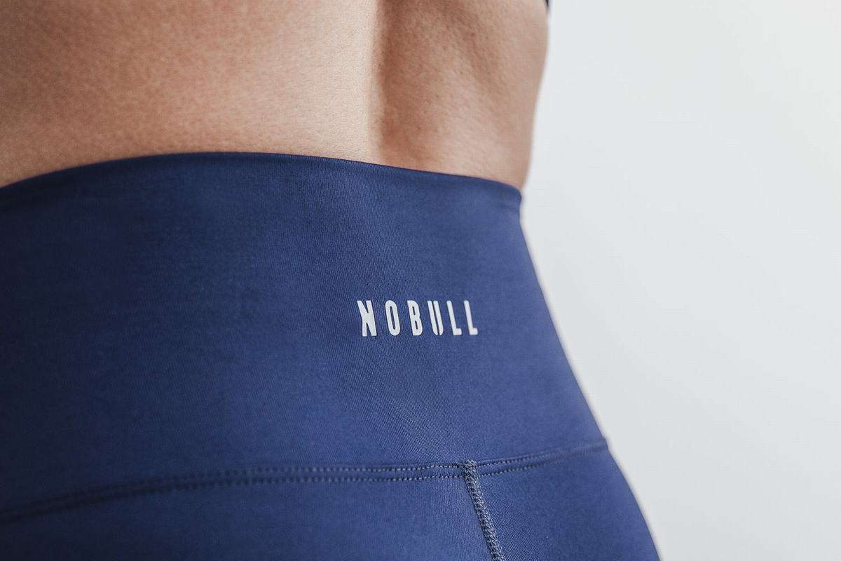 Leggings Nobull High-Rise Crop Femme Bleu Marine | MA1942056