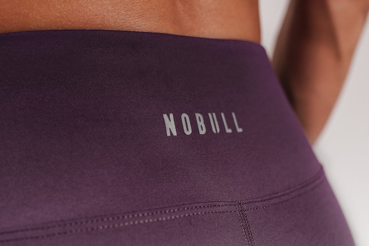 Leggings Nobull High-Rise Crop Femme Marron | GV0972481