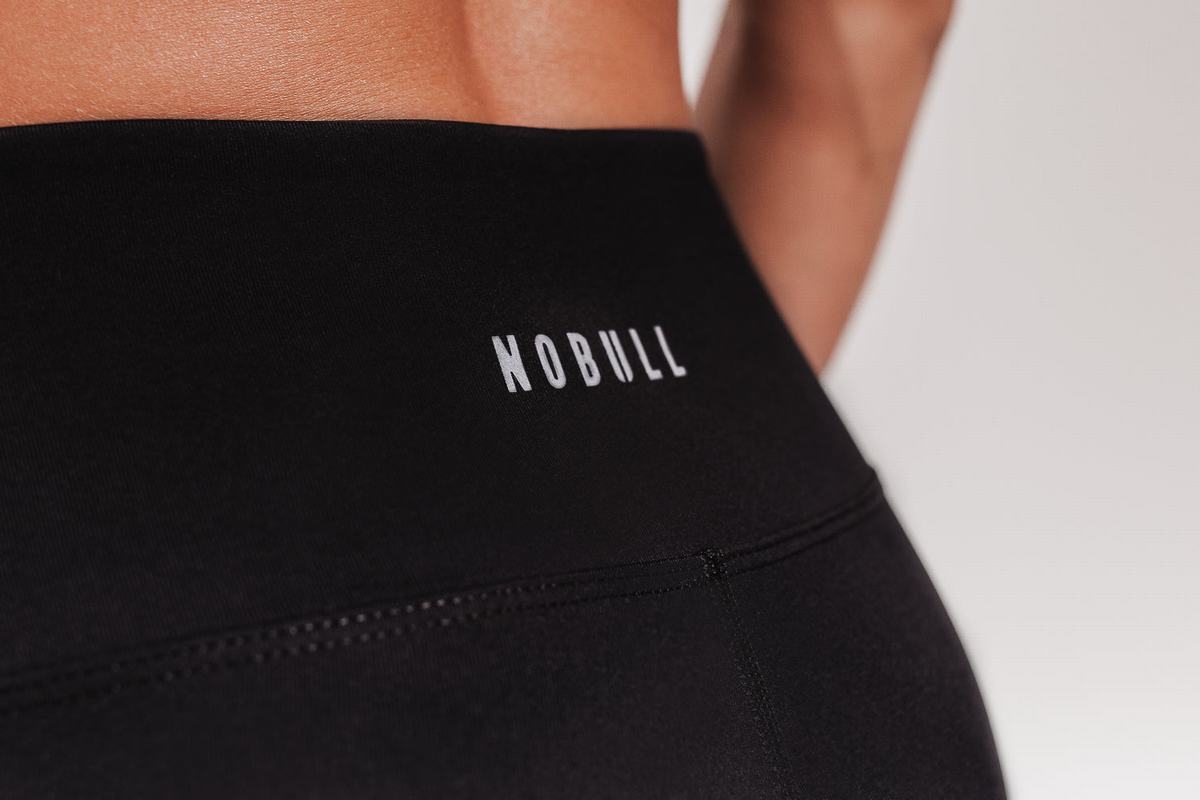 Leggings Nobull High-Rise Crop Femme Noir | SQ5710498