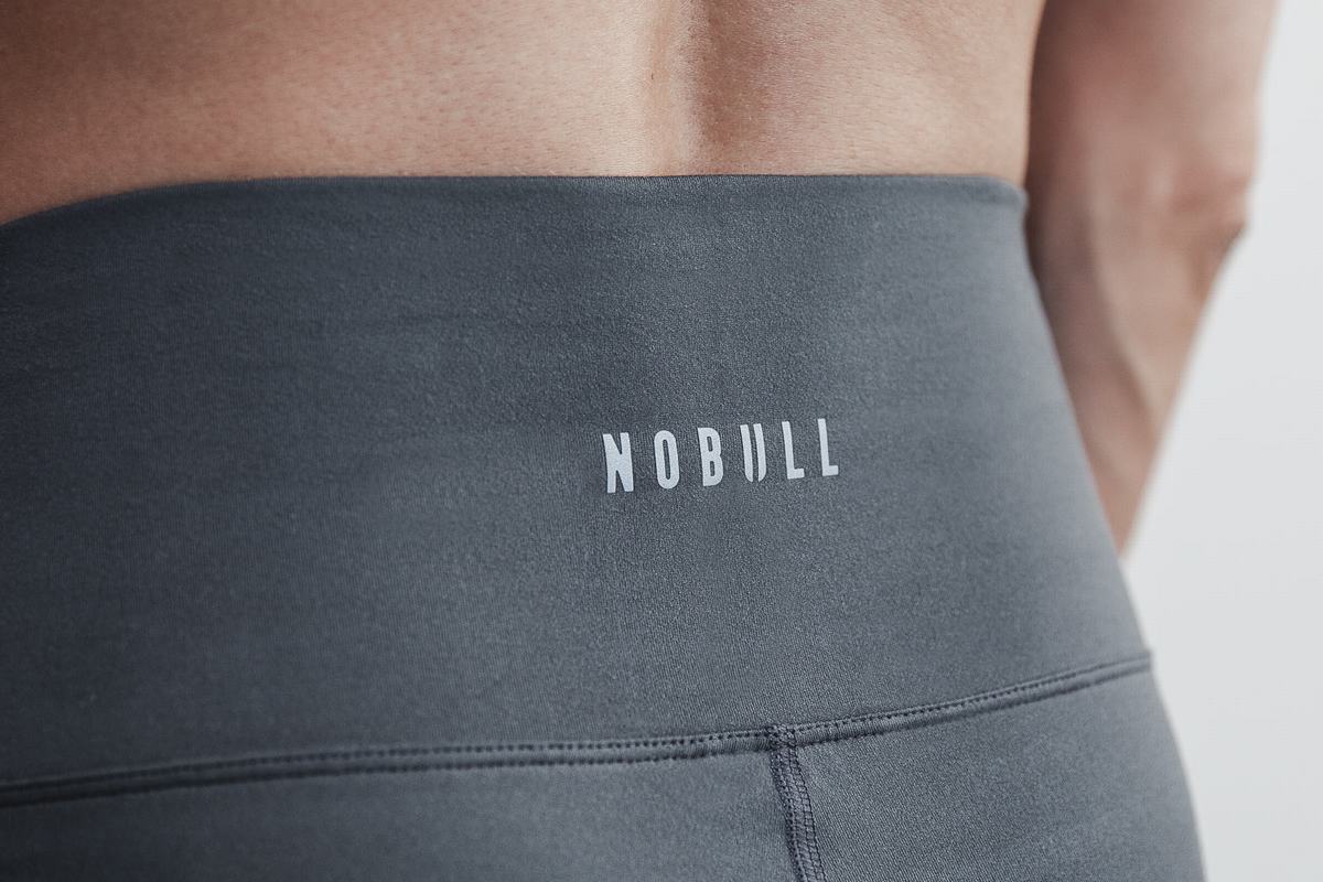 Leggings Nobull High-Rise Crop Matte Femme Grise Foncé | OD0183462