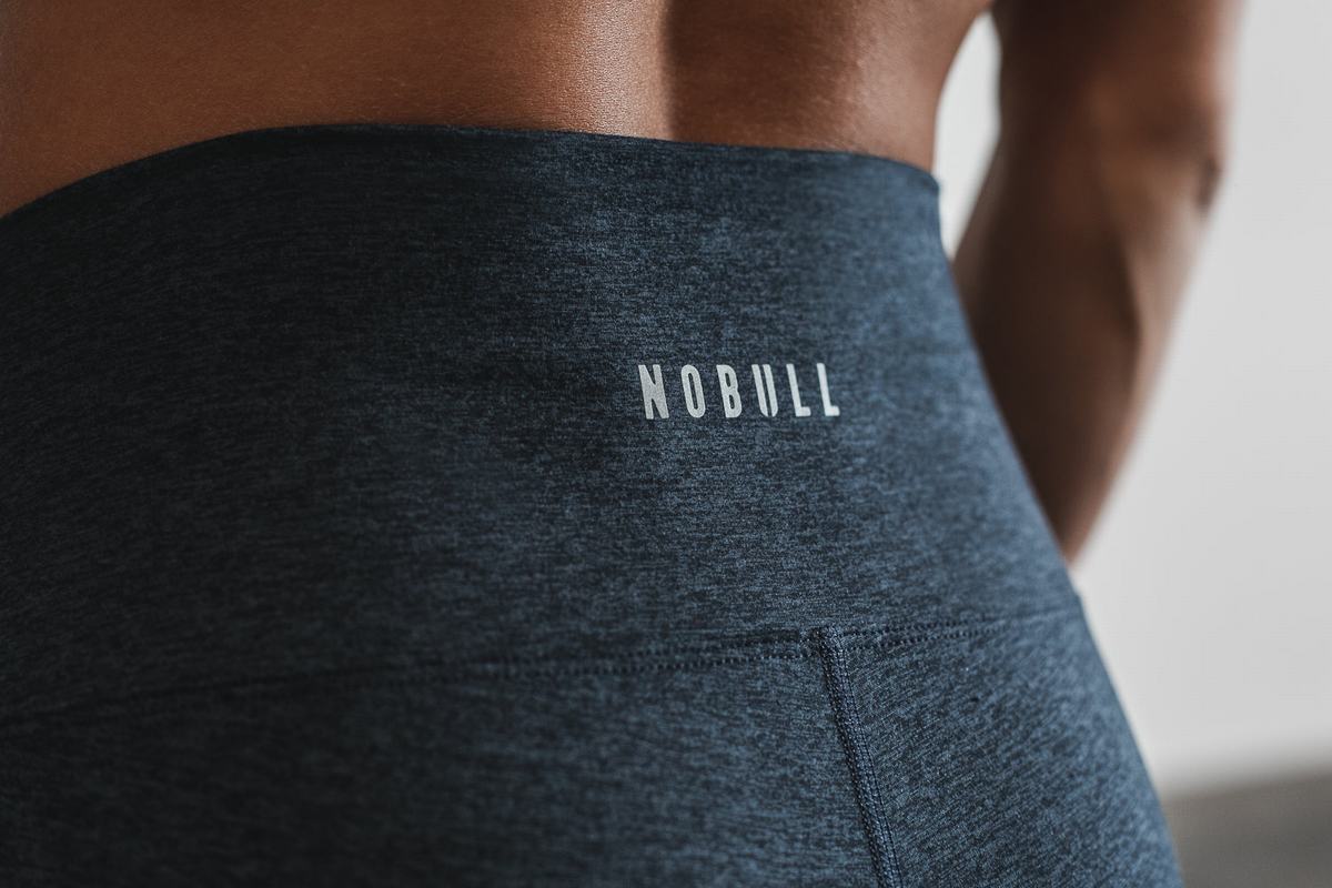 Leggings Nobull High-Rise Crop Matte Femme Bleu Foncé | ZL4928317