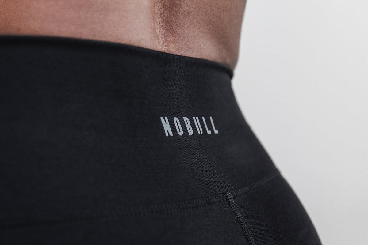 Leggings Nobull High-Rise Crop Plush Heather Femme Noir | GD3901486