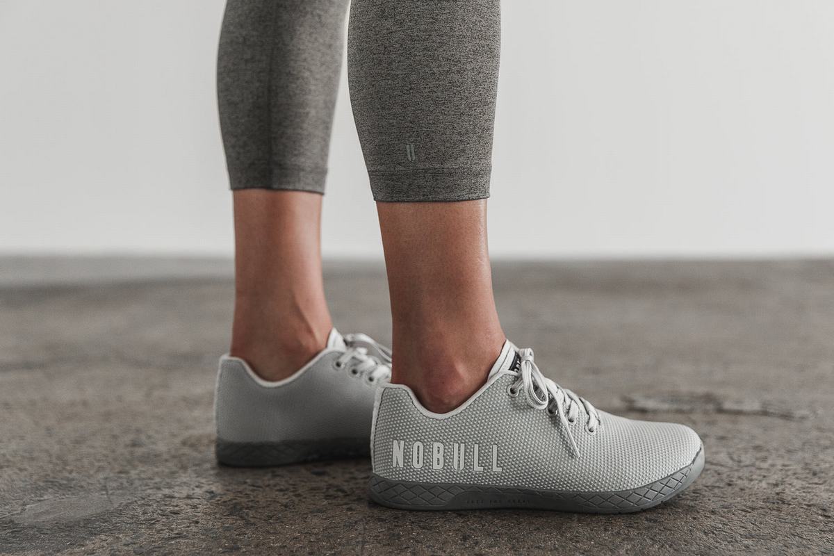 Leggings Nobull High-Rise Crop Plush Heather Femme Grise | OL5840971