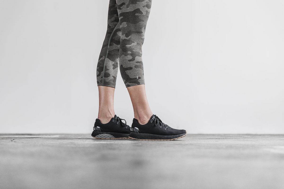 Leggings Nobull High-Rise Crop Plush Heather Femme Camouflage Foncé | TM2753691