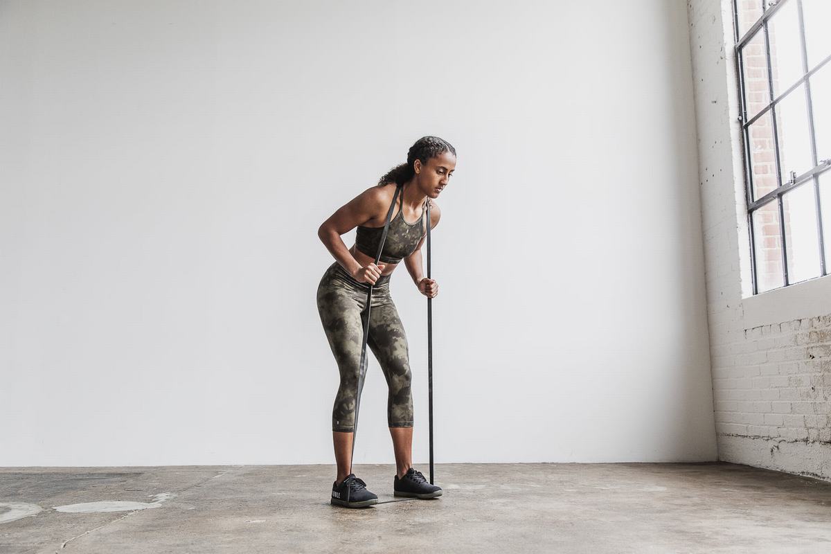 Leggings Nobull High-Rise Crop Tie-Dye Femme Grise Foncé | RK6930485