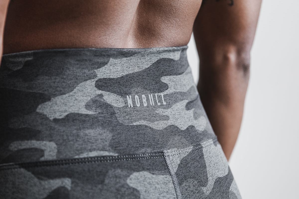Leggings Nobull High-Rise Tight Femme Grise Foncé Camouflage | SG4586203