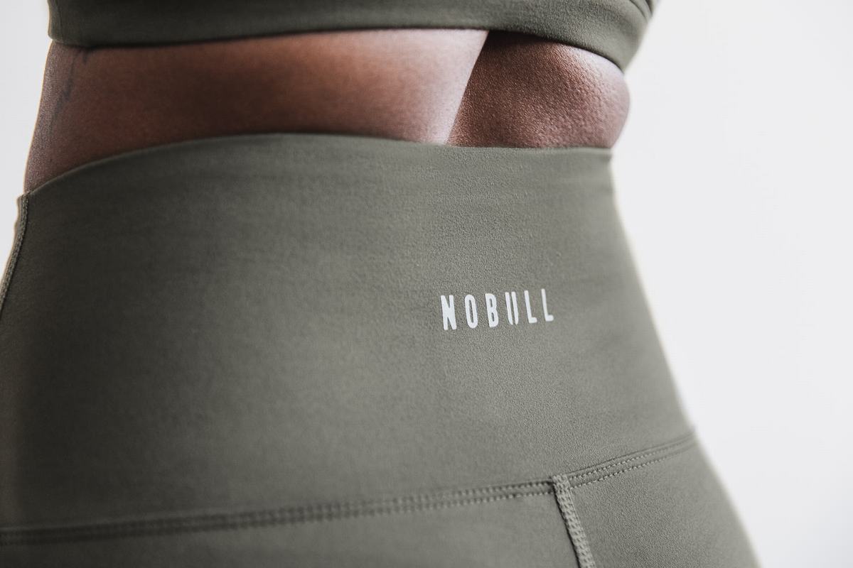Leggings Nobull High-Rise Tight Matte Femme Vert Olive | AS7532981