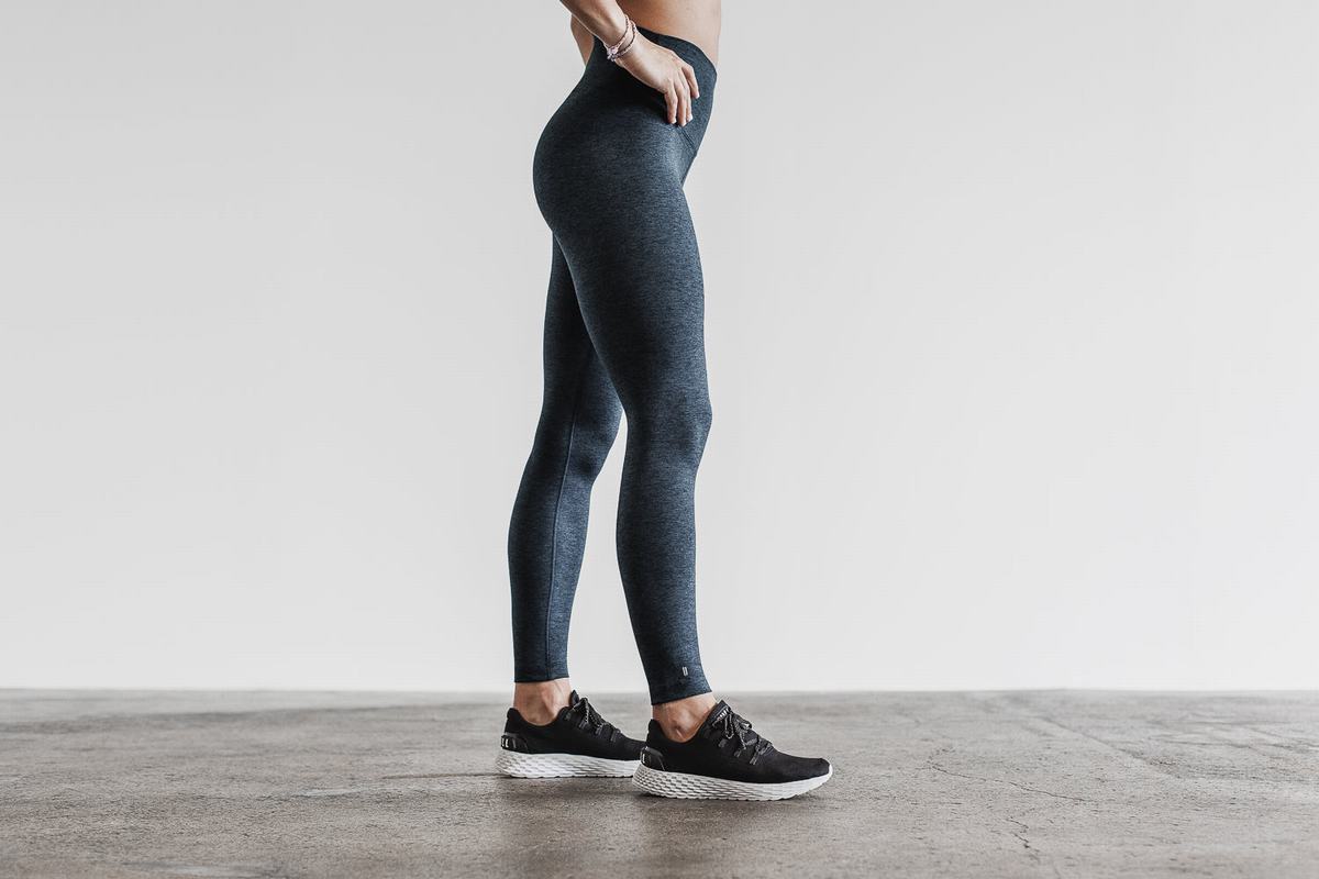 Leggings Nobull High-Rise Tight Matte Femme Bleu Foncé | LM7240691