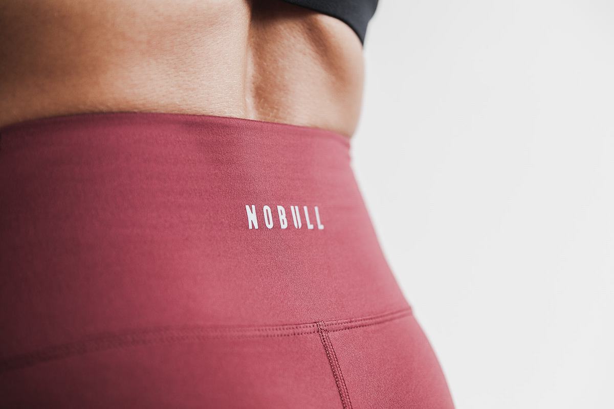 Leggings Nobull High-Rise Tight Matte Femme Rouge Foncé | ZK9784603