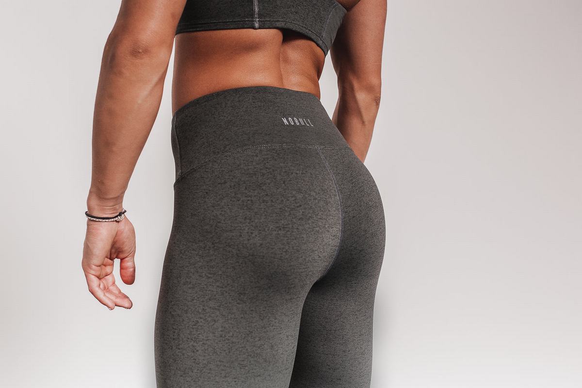 Leggings Nobull High-Rise Tight Plush Heather Femme Grise | CR8175692