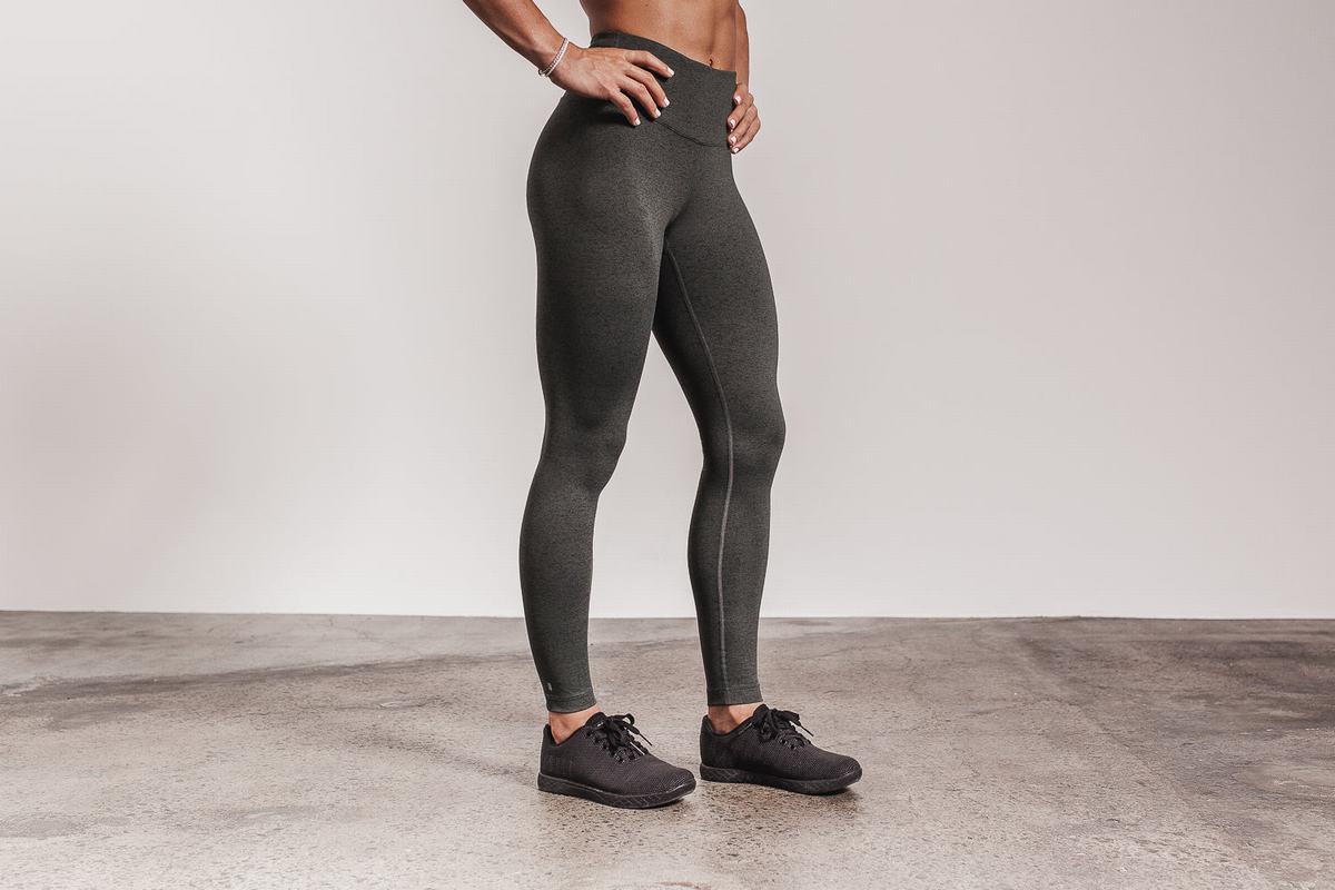 Leggings Nobull High-Rise Tight Plush Heather Femme Grise | CR8175692