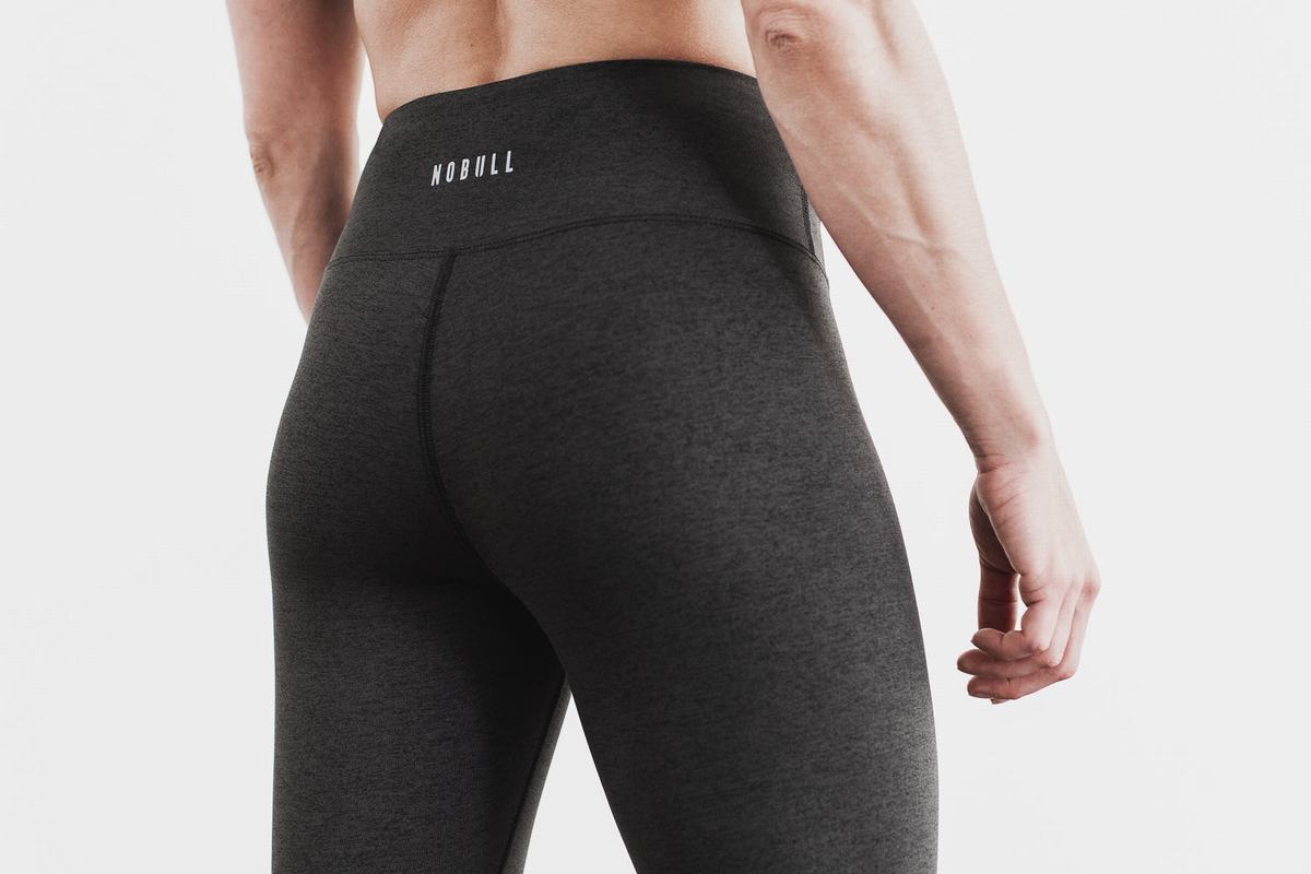Leggings Nobull High-Rise Tight Plush Heather Femme Noir | DI9160452