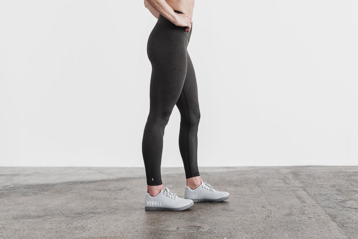 Leggings Nobull High-Rise Tight Plush Heather Femme Noir | DI9160452