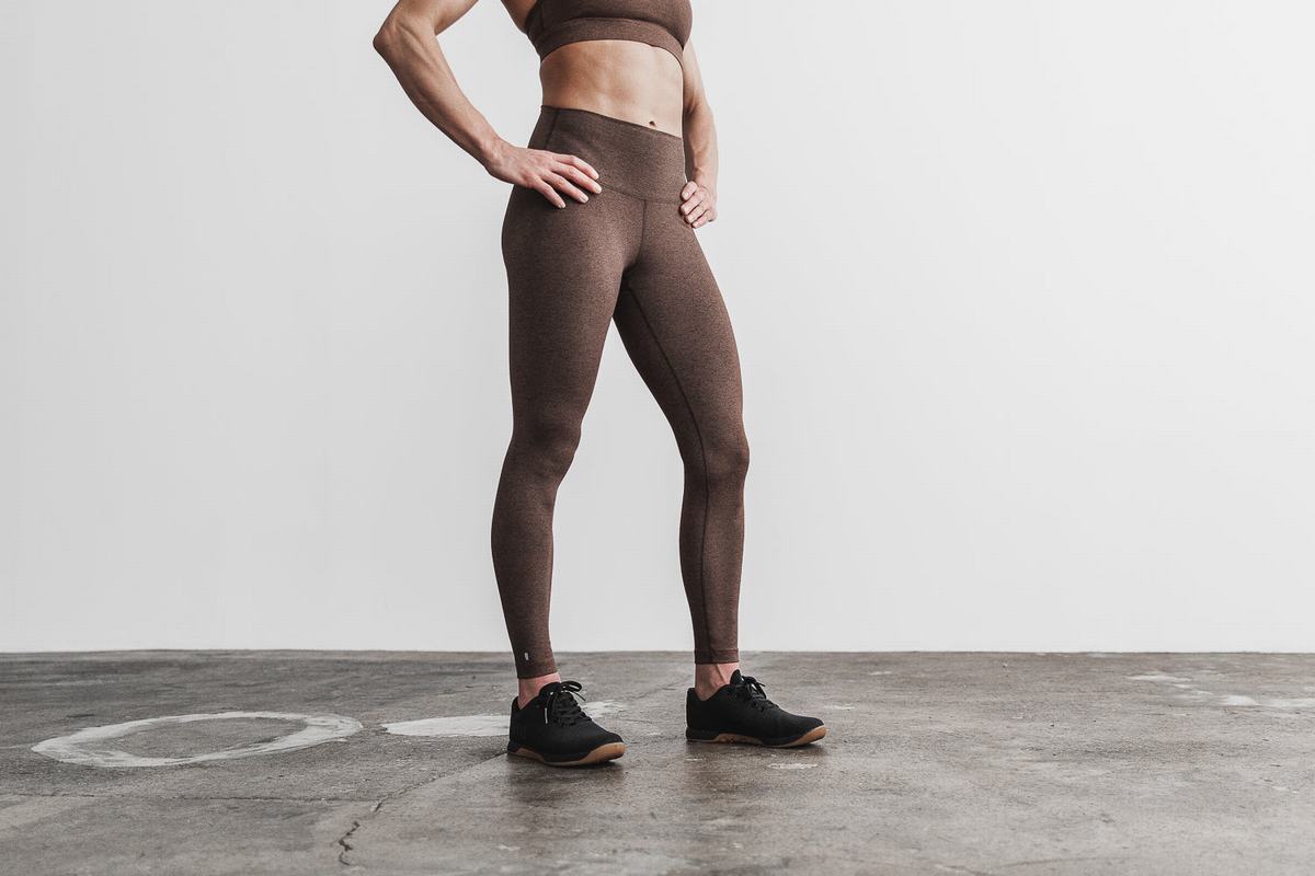 Leggings Nobull High-Rise Tight Plush Heather Femme Marron | PC5071264