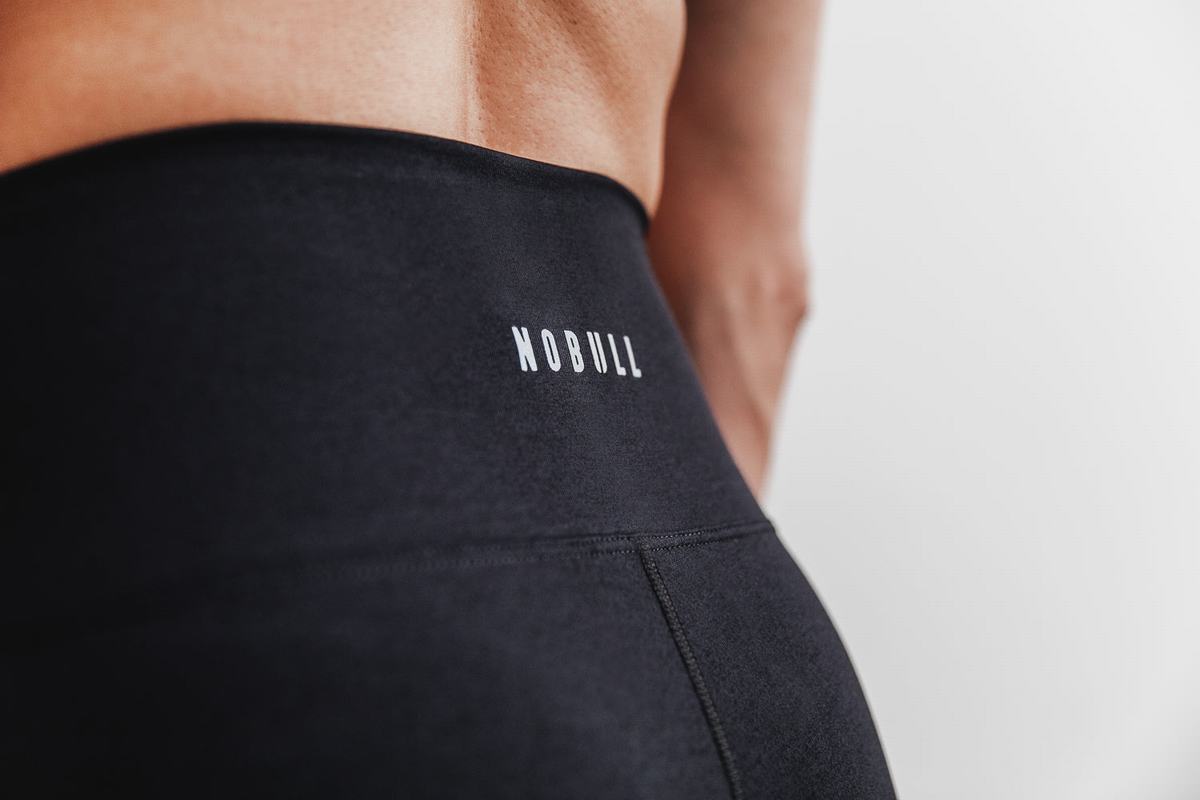 Leggings Nobull High-Rise Tight Plush Heather Femme Noir | RO0762349