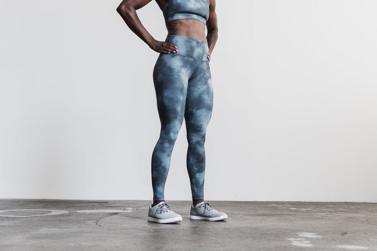 Leggings Nobull High-Rise Tight Tie-Dye Femme Bleu | EX1746923