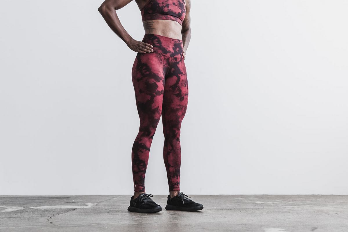 Leggings Nobull High-Rise Tight Tie-Dye Femme Orange Noir | RN4695837