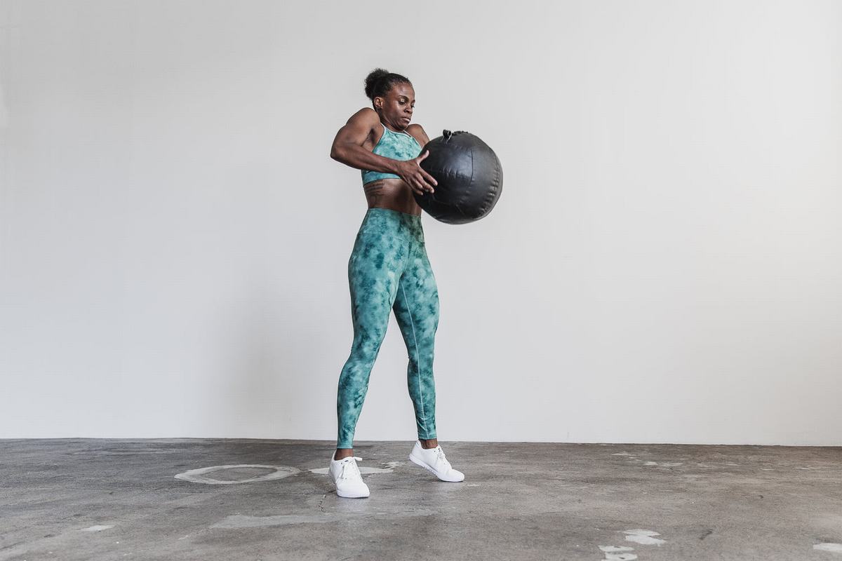 Leggings Nobull High-Rise Tight Tie-Dye Femme Bleu Vert Foncé | UV2390176