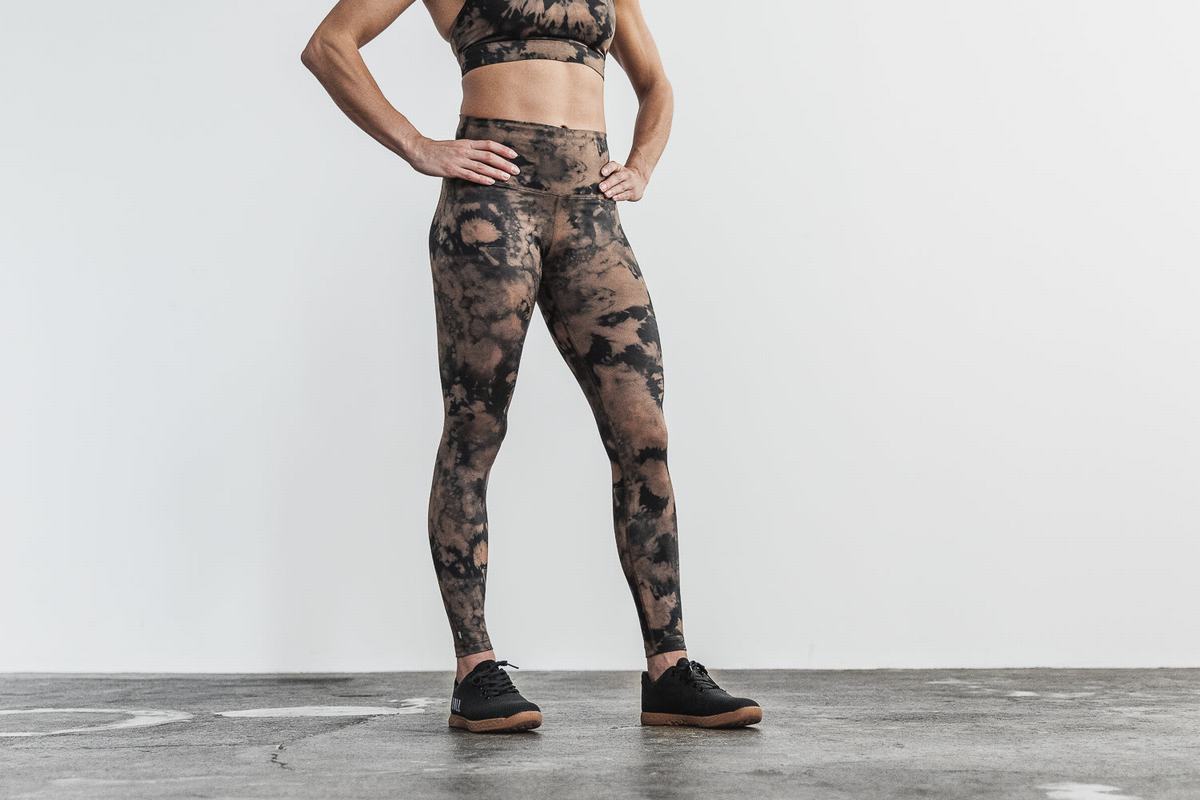 Leggings Nobull High-Rise Tight Tie-Dye Femme Noir | ZG6407935
