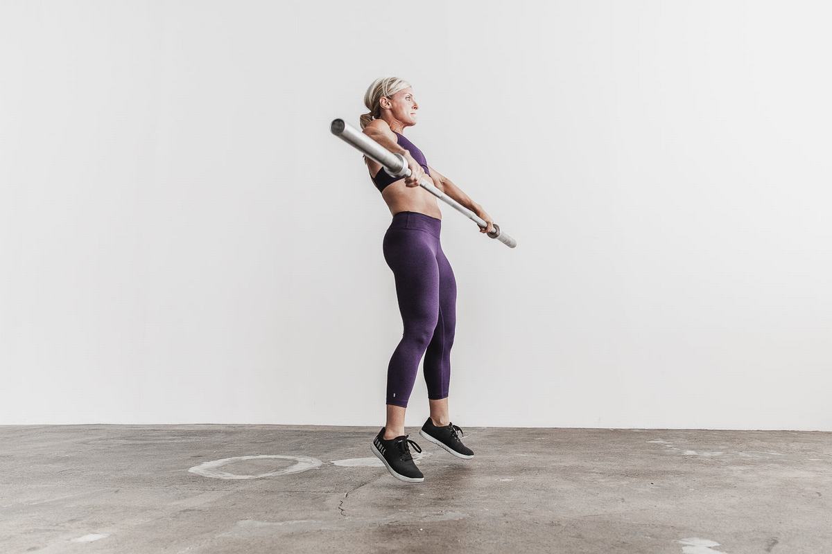 Leggings Nobull Mid-Rise Crop Plush Heather Femme Violette Foncé | MT5291370