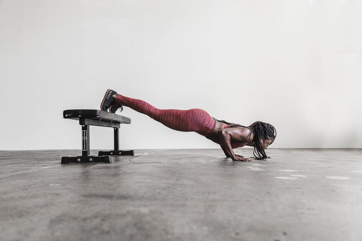 Leggings Nobull Mid-Rise Tight Melange Femme Rouge | JA7195362