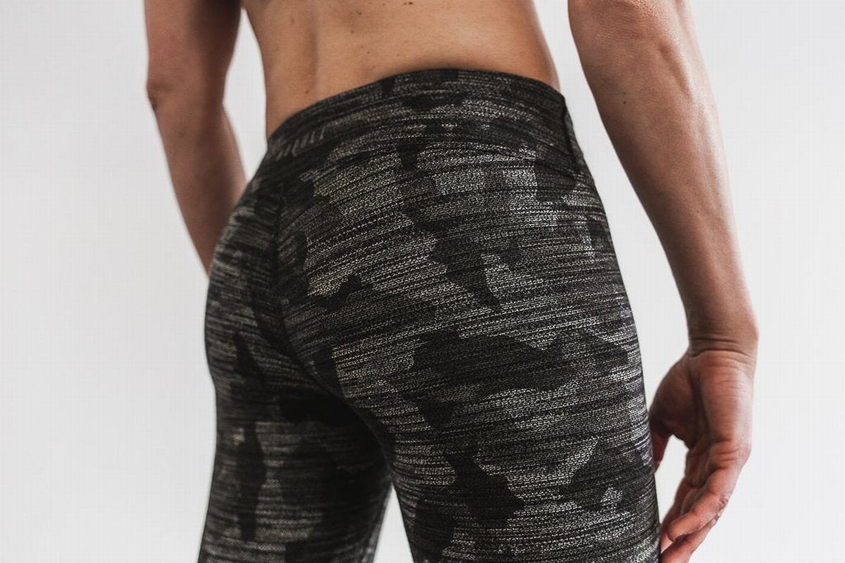 Leggings Nobull Mid-Rise Tight Melange Femme Camouflage Foncé | NF4310285