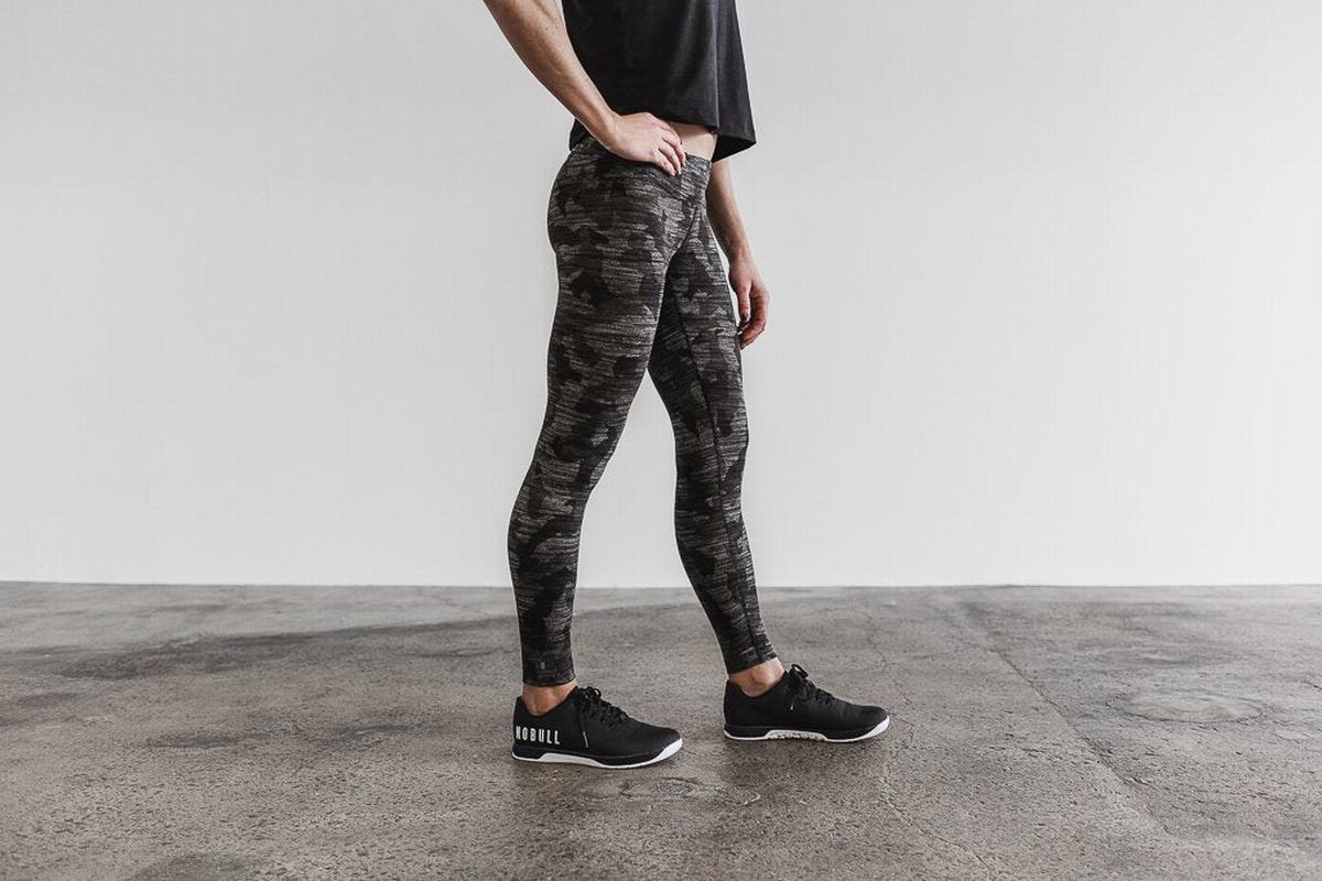 Leggings Nobull Mid-Rise Tight Melange Femme Camouflage Foncé | NF4310285