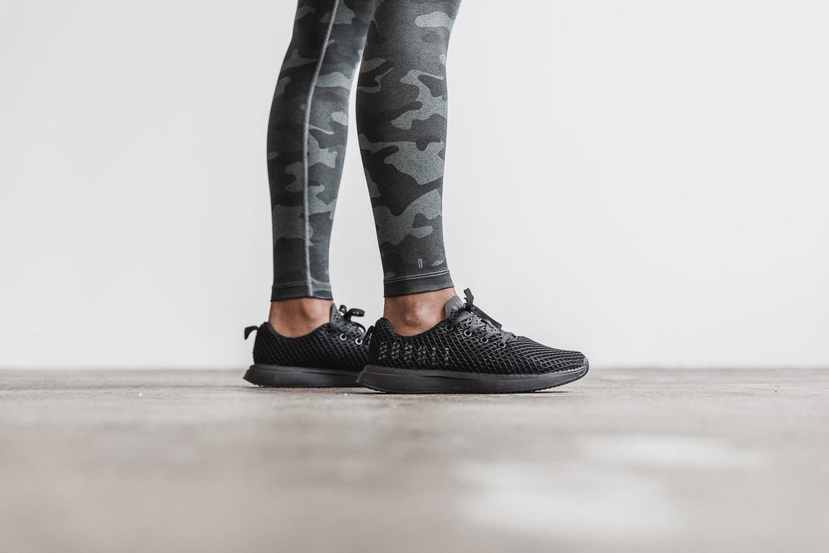 Leggings Nobull Mid-Rise Tight Plush Heather Femme Grise Camouflage | IS5943178