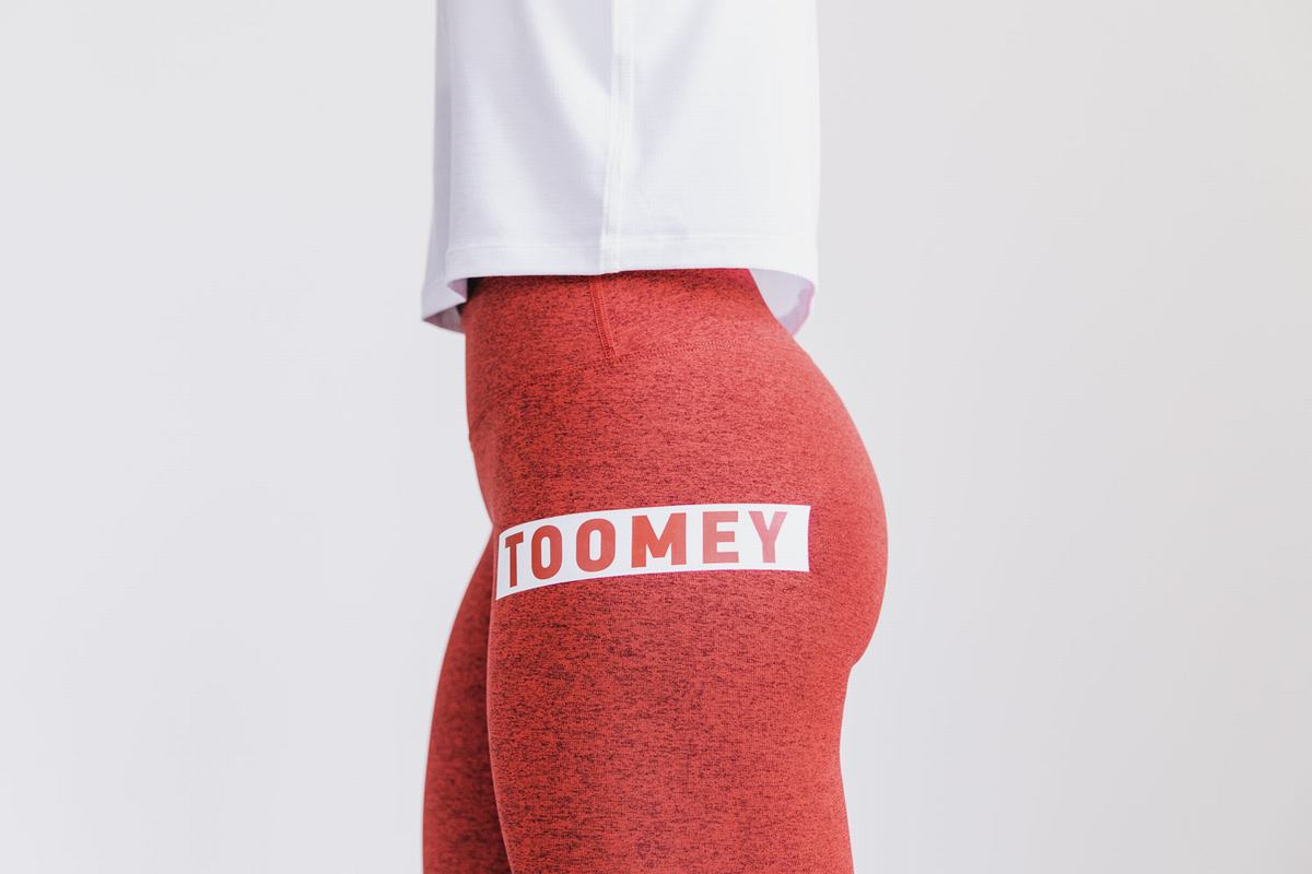 Leggings Nobull Mid-Rise Tight Toomey Femme Rouge | ZT9520781