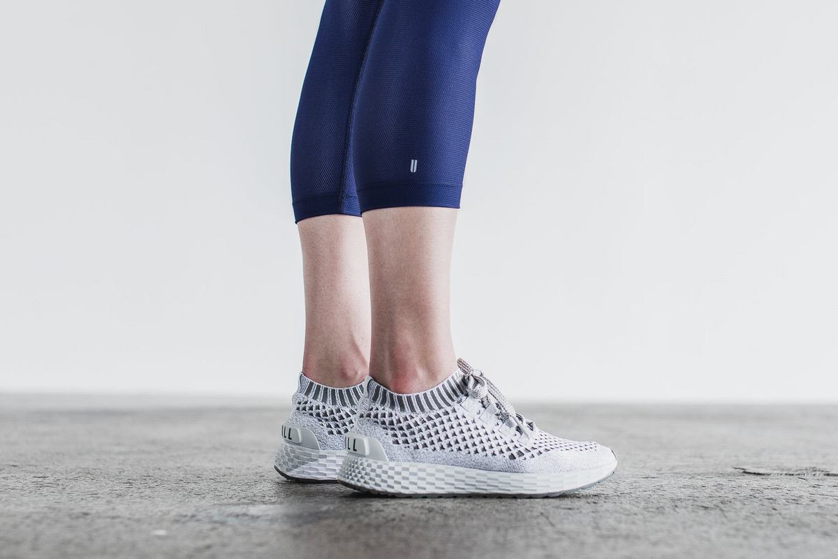 Leggings Nobull Pace Crop Femme Bleu Marine | KQ0439518