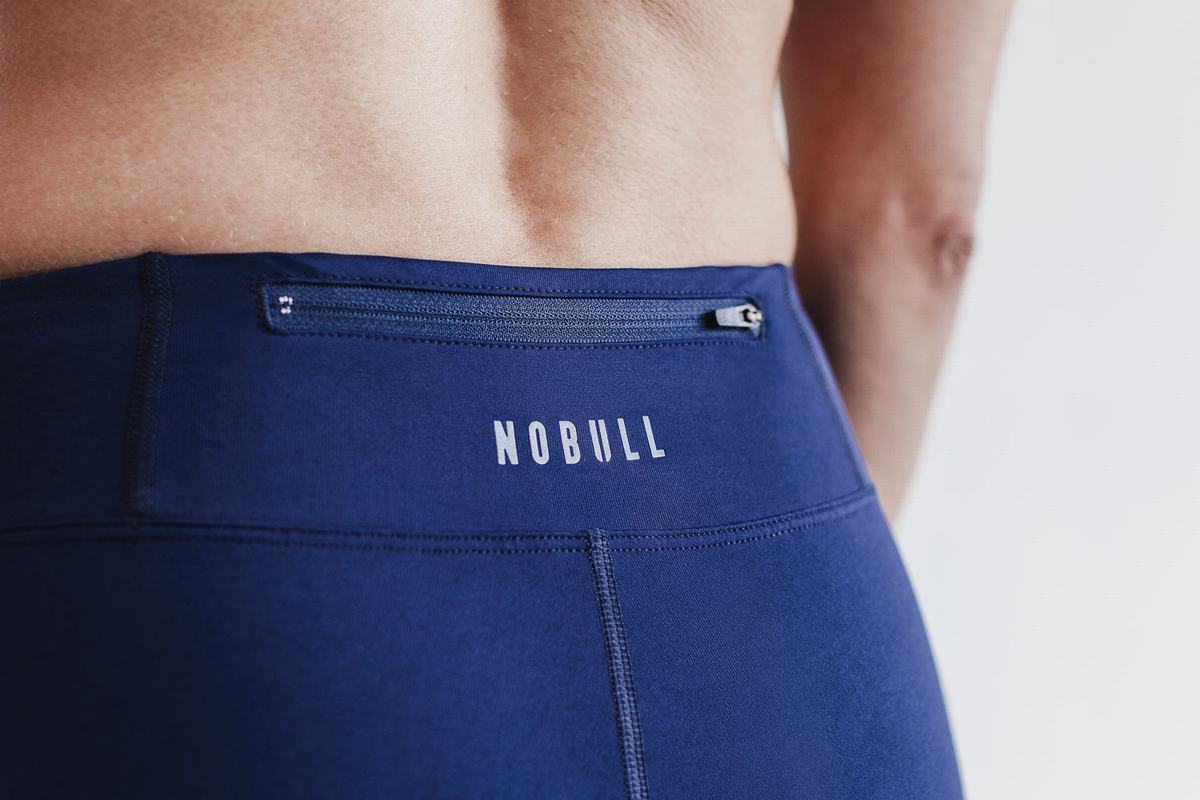 Leggings Nobull Pace Tight Femme Bleu Marine | XR2509847