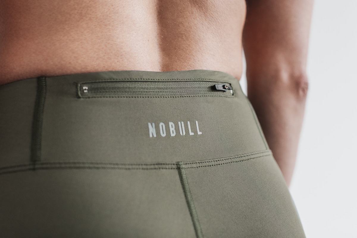 Leggings Nobull Pace Tight Femme Vert | HB4203897