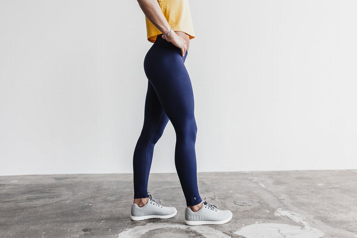 Leggings Nobull Tight Femme Bleu Marine | XO3569074