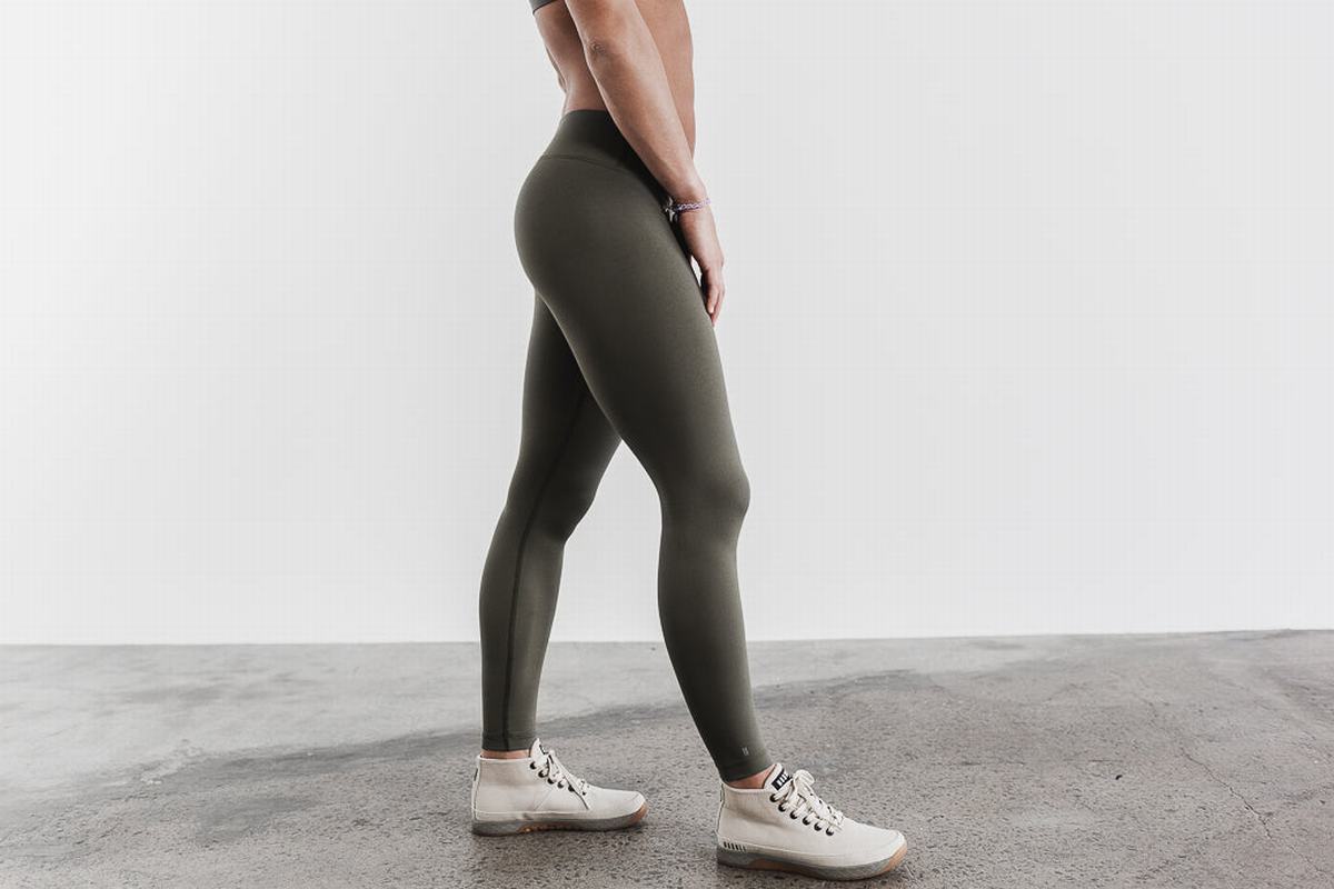 Leggings Nobull Tight Femme Vert | UA6927053