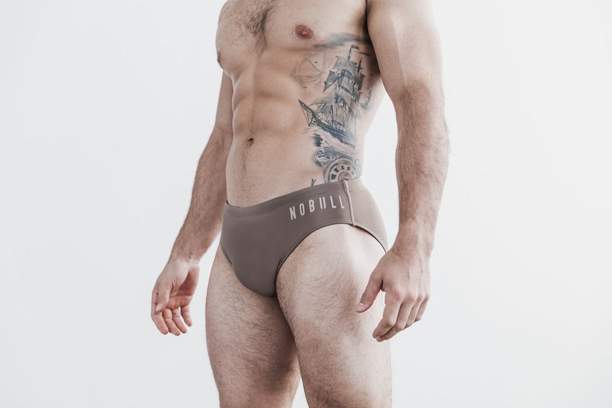 Nage Nobull Swim Brief Homme Marron | JA1527608