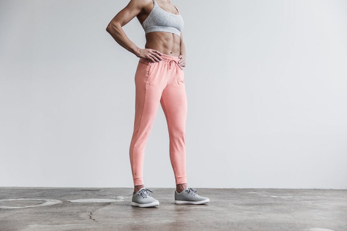 Pantalon Jogging Nobull Femme Corail Clair | XV0789642