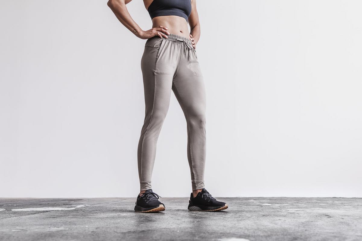 Pantalon Jogging Nobull Femme Marron Clair | NB0756243