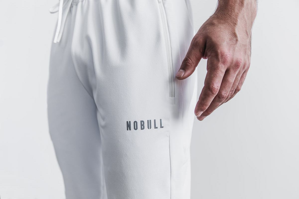 Pantalon Jogging Nobull Homme Blanche | YF7162048