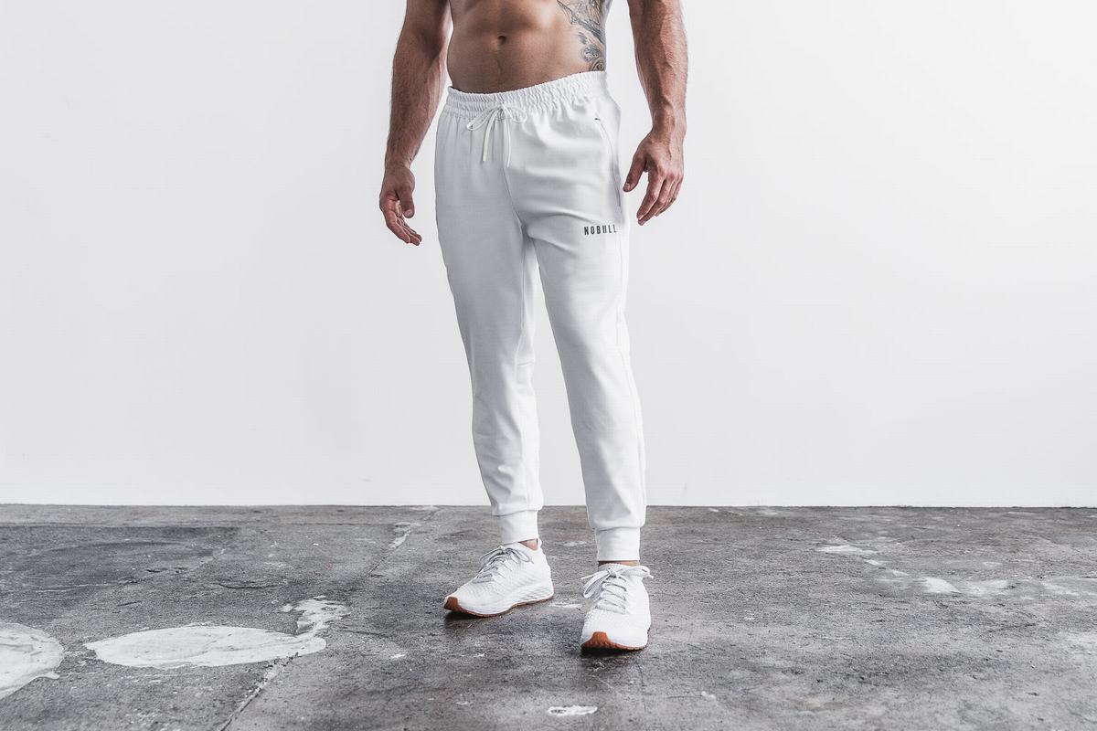 Pantalon Jogging Nobull Homme Blanche | YF7162048