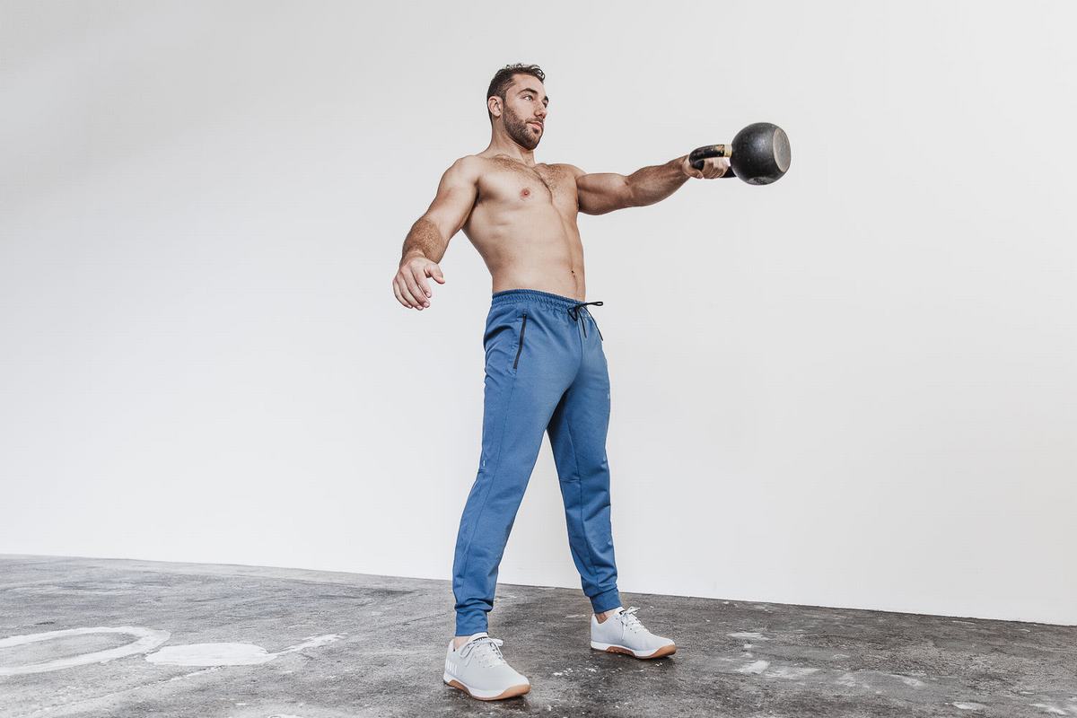 Pantalon Jogging Nobull Homme Bleu | RA5190243