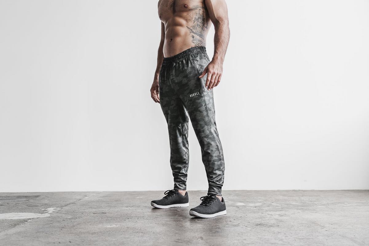 Pantalon Jogging Nobull Homme Grise Camouflage | NS2457016