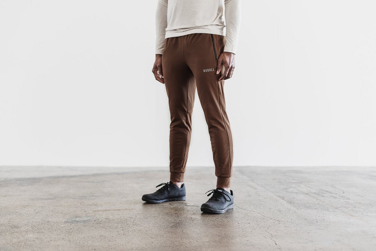 Pantalon Jogging Nobull Homme Marron | GJ1784365